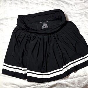 Sincerely Jules Black Mini Skirt with White Stripes